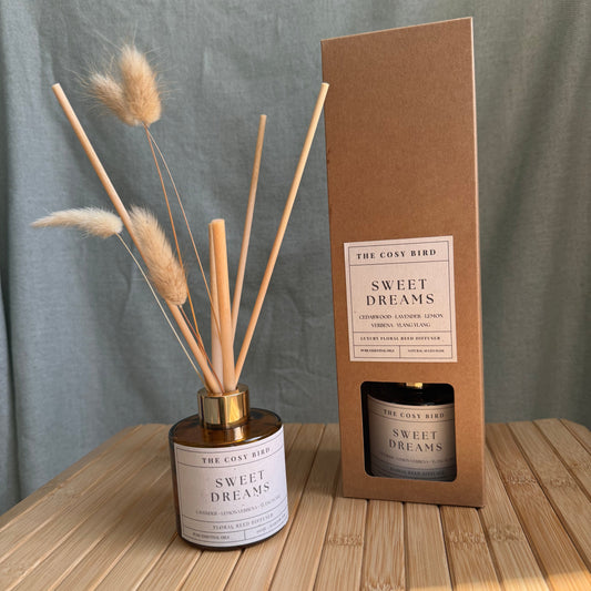 Sweet Dreams Luxury Floral Reed Diffuser | Lavender, Lemon Verbena & Cedarwood | 100ml